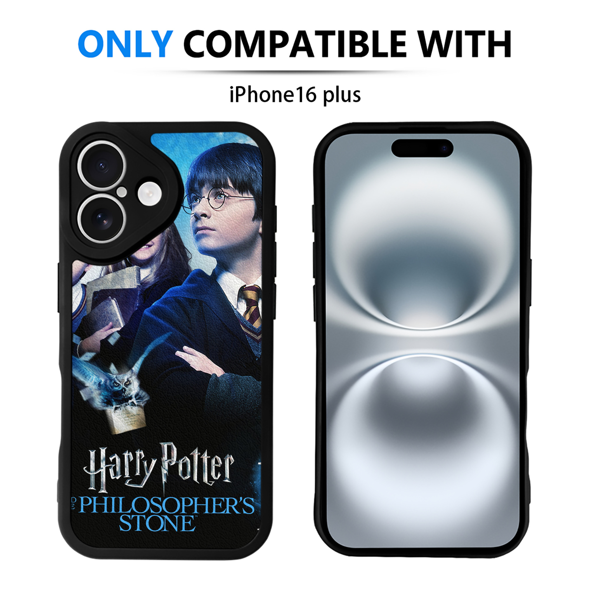（画像用） Harry Potter ハリー・ポッターシリーズ 【iPhone 16シリーズ対応】シリコンスマホケース（レザー調） 材質：シリコン